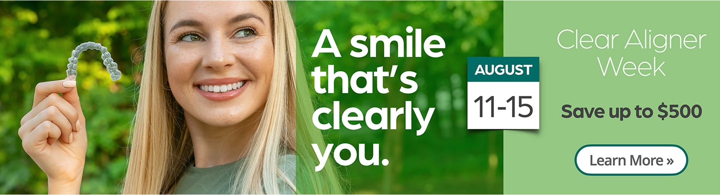 clear aligner special offer available in august
