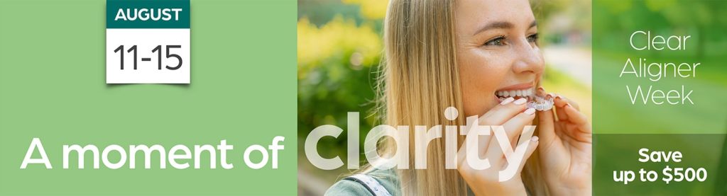 clear aligner special offer available in august, save up to $500